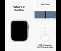 Apple Watch Series 9 GPS 45mm Silver Aluminium Case with Winter Blue Sport Loop