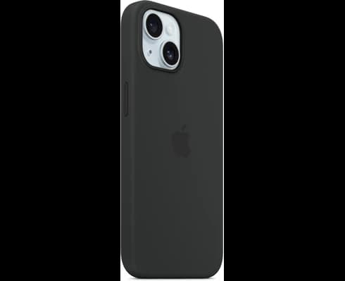 Apple iPhone 15 Silicone Case with MagSafe - Black