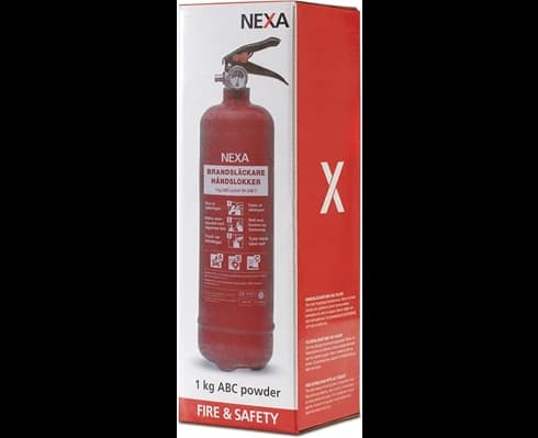 Nexa Brandsläckare Röd 1kg 8A