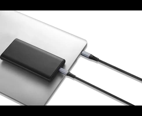 Andersson USB-C - USB-C 3.2 PD100W Braided Black/Space Gray 3m