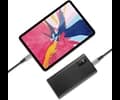 Andersson USB-C - USB-C 3.2 PD100W Braided Black/Space Gray 3m