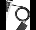 Andersson USB-C - USB-C 3.2 PD100W Braided Black/Space Gray 3m