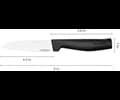 Fiskars Hard Edge knivset  2 delar - stor kockkniv   grönsakskniv