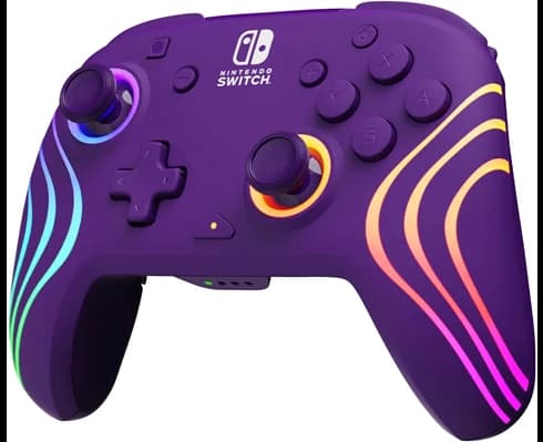 PDP Afterglow Wave Wireless Controller - Purple