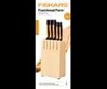 Fiskars FF knife block 5 knives