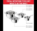 Tefal Intuition 7 pcs set Stainless steel