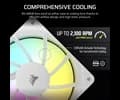 Corsair RS120 ARGB White, 120mm ARGB Fan, Single Pack