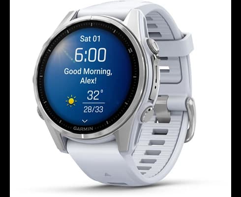 Garmin Fenix 8 AMOLED 43mm, SS/Whitestone