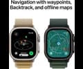 Apple Watch Ultra 2 GPS + Cellular 49mm Black Titanium Case with Dark Green Alpine Loop - Medium