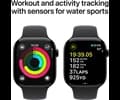 Apple Watch Series 10 GPS 46mm Jet Black Aluminium Case with Black Sport Band - M/L