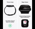 Apple Watch Series 10 GPS 46mm Jet Black Aluminium Case with Ink Sport Loop