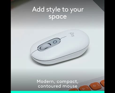 Logitech Pop Icon Mouse - Off-White