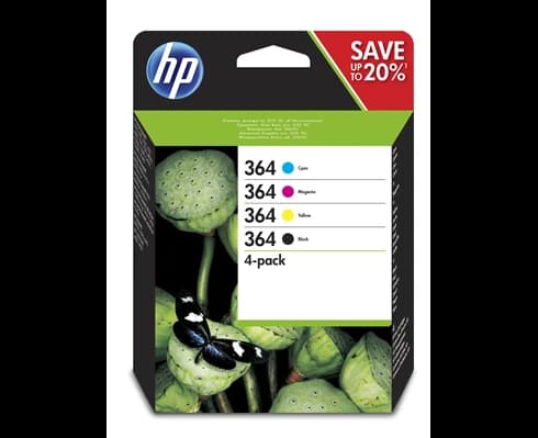 HP 364 4-pack (svart+färg)