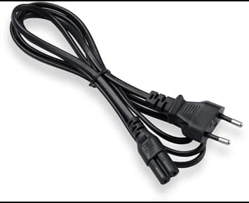 ON Euro 2-pin power cable 1,5m black