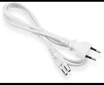 ON Euro 2-pin power cable 1,5m white