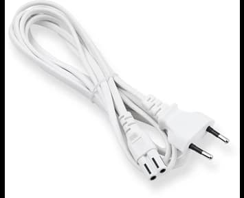 ON Euro 2-pin power cable 3m white