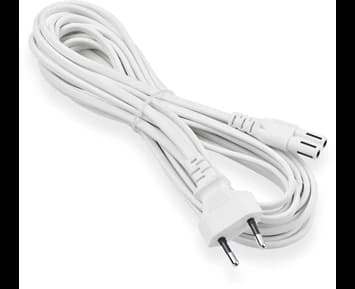 ON Euro 2-pin power cable 5m white