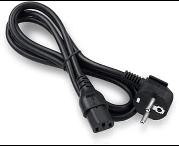 ON Euro 3-pin power cable 1,5m black