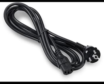 ON Euro 3-pin power cable 3m black