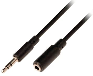 Nedis Stereo Audio Förlängningskabel 3.5 mm Hane - 3.5 mm Hona 3 m Svart