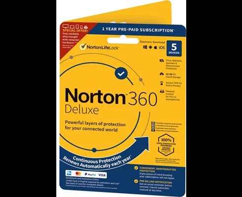 Symantec Norton 360 Security Deluxe Attach