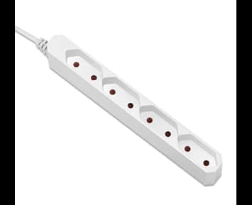 Andersson Power strip 4-way 2,5A outlets 1,5m white