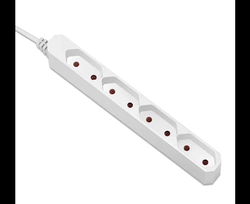 Andersson Power strip 4-way 2,5A outlets 1,5m white