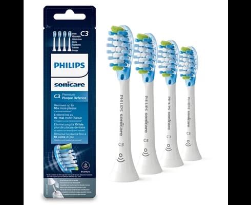 Philips HX9044/17 Premium Plaque Defence C3 4-pcs White