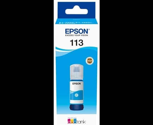 Epson 113 EcoTank Pigment Cyan ink bottle