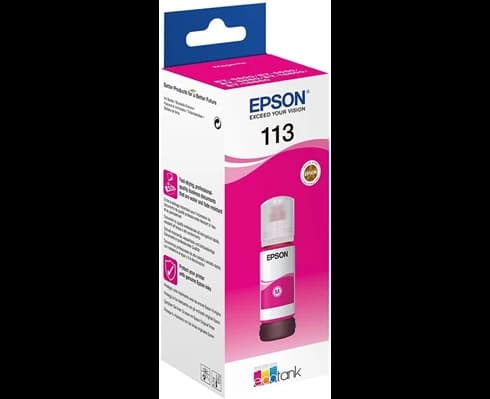 Epson 113 EcoTank Pigment Magenta ink bottle