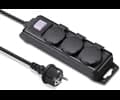 Andersson 3-way outdoor power strip IP44, 3m black