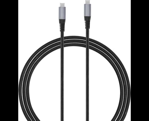 Andersson USB-C - USB-C 3.2 PD100W Braided Black/Space Gray 1,5m