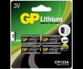 GP Litiumbatteri, CR123A, 4-pack