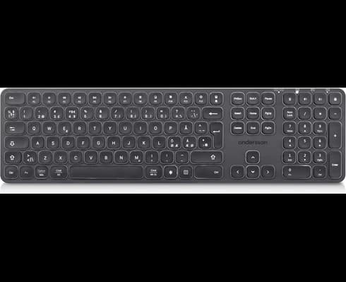 Andersson WSK-3000 Black - Wireless Keyboard 2.4G+BT Backlit