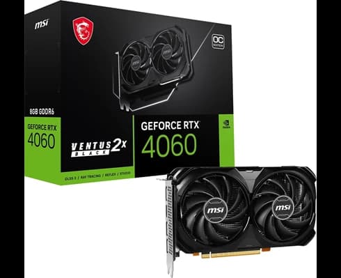 MSI GeForce RTX 4060 VENTUS 2X BLACK 8G OC