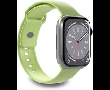 Puro Silicone watchband for Apple Watch 42–44–45-49 mm, li. green