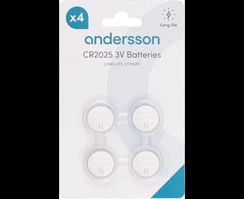 Andersson CR2025 Long Life Lithium 4pcs