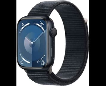 Apple Watch Series 9 GPS 45mm Midnight Aluminium Case with Midnight Sport Loop