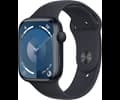 Apple Watch Series 9 GPS 45mm Midnight Aluminium Case with Midnight Sport Band - S/M