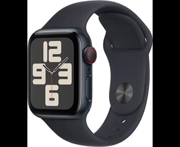 Apple Watch SE GPS + Cellular 40mm Midnight Aluminium Case with Midnight Sport Band - S/M