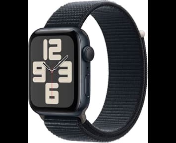 Apple Watch SE GPS 44mm Midnight Aluminium Case with Midnight Sport Loop