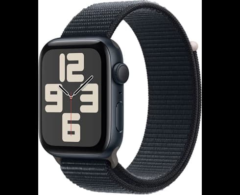 Apple Watch SE GPS 44mm Midnight Aluminium Case with Midnight Sport Loop