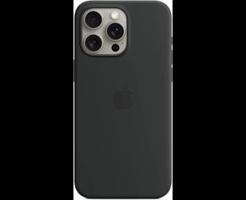 Apple iPhone 15 Pro Max Silicone Case with MagSafe - Black