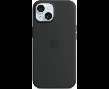 Apple iPhone 15 Silicone Case with MagSafe - Black