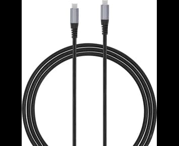 Andersson USB-C - USB-C 3.2 PD100W Braided Black/Space Gray 3m