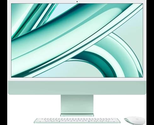 Apple 24-inch iMac with Retina 4.5K display: Apple M3 chip with 8‑core CPU and 10‑core GPU, 256GB SSD - Green