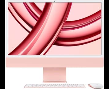 Apple 24-inch iMac with Retina 4.5K display: Apple M3 chip with 8‑core CPU and 10‑core GPU, 256GB SSD - Pink