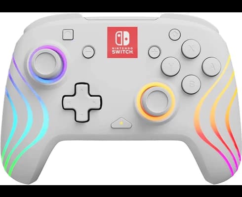 PDP Afterglow Wave Wireless Controller - White