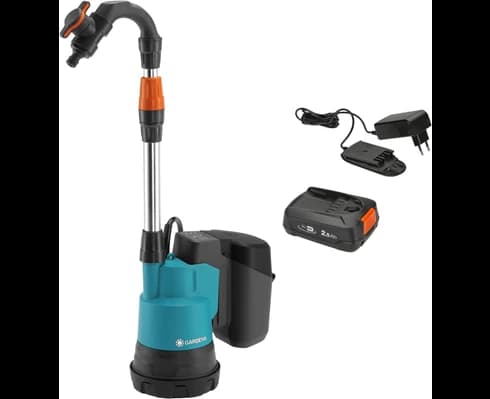 Gardena Pump för regnvattentunna 2000/2 18V P4A Set (2,5Ah batteri + standardladdare