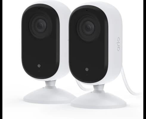 Arlo Essential 2 2K Indoor Camera 2-pack